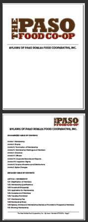 Paso Robles Food Cooperative By-Laws